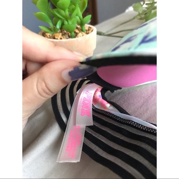 Pink- Blue and floral Bra|Wired Support|32B - Picture 4 of 4